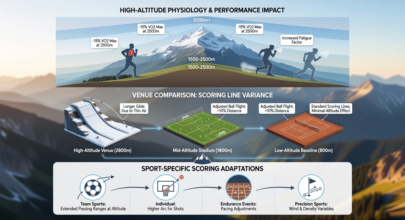 Athletes training at a mountain facility to prepare for elevated competition conditions