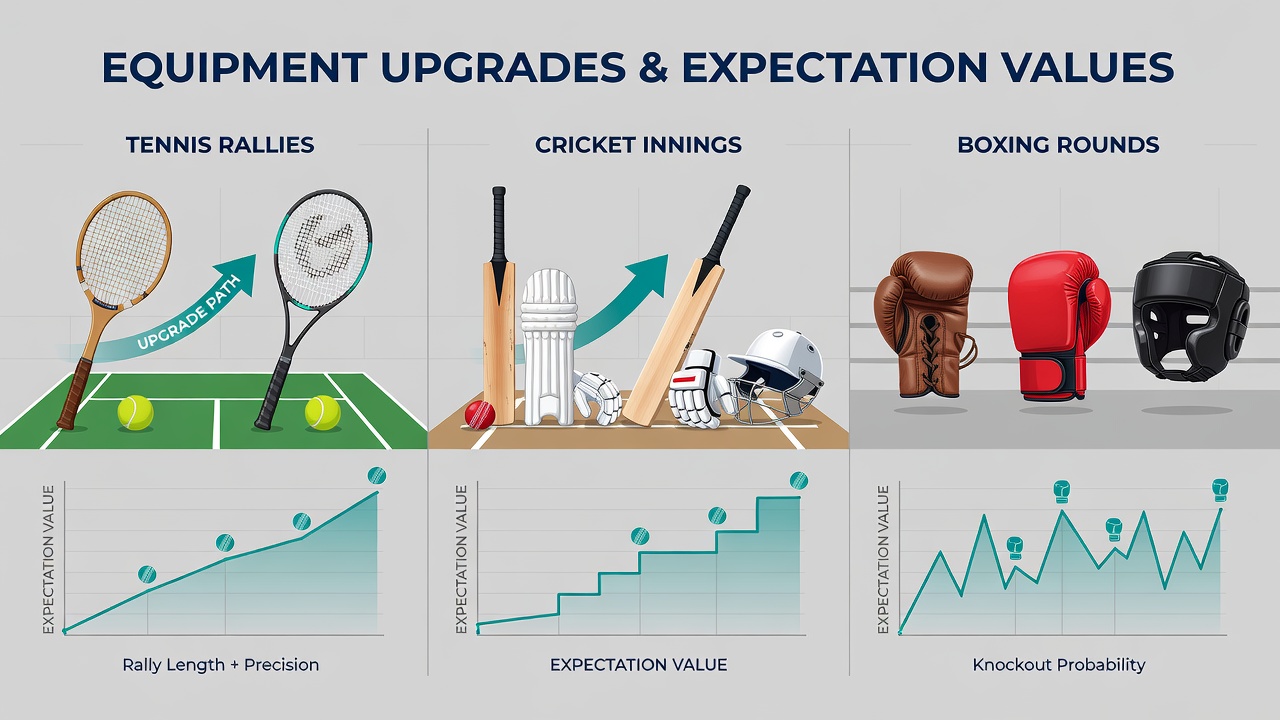 Cricket batsman using advanced bat technology during an innings buildup