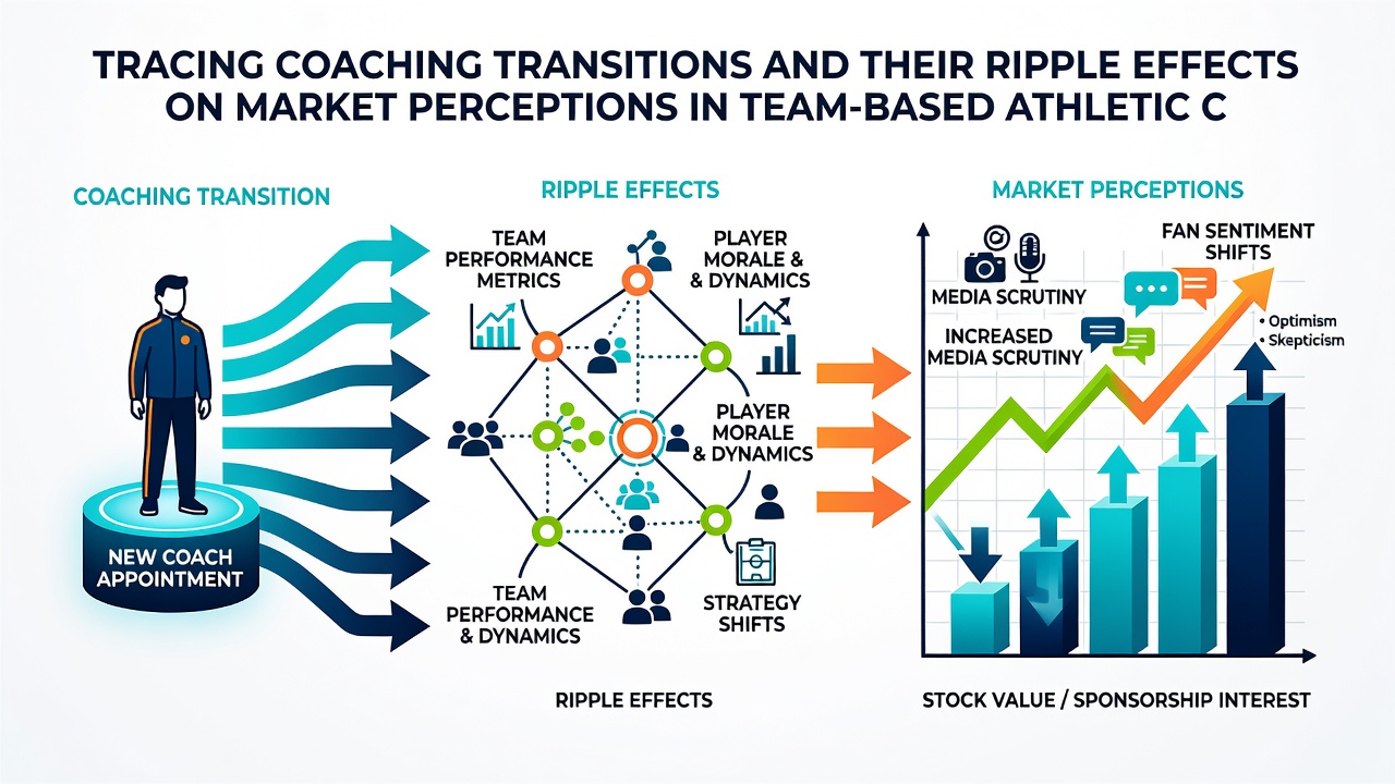 Mid-season coaching change impact on team odds and market sentiment graphs